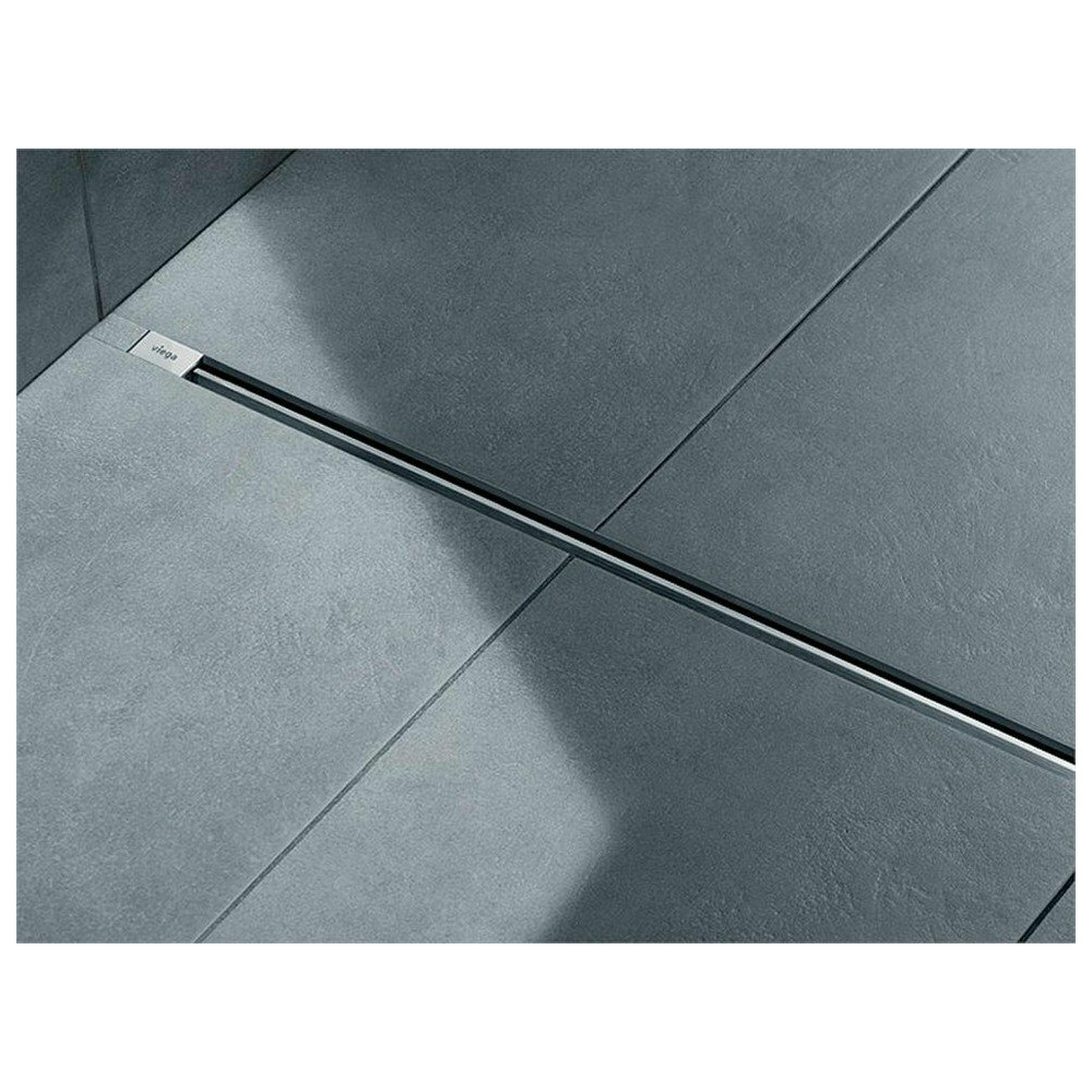 Set rigola pentru dus plus capac Viega Advantix Vario ajustabil 30-120 cm crom mat