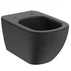 Set vas wc cu capac softclose si bideu suspendat Ideal Standard Tesi Aquablade negru mat Silk Black - 2