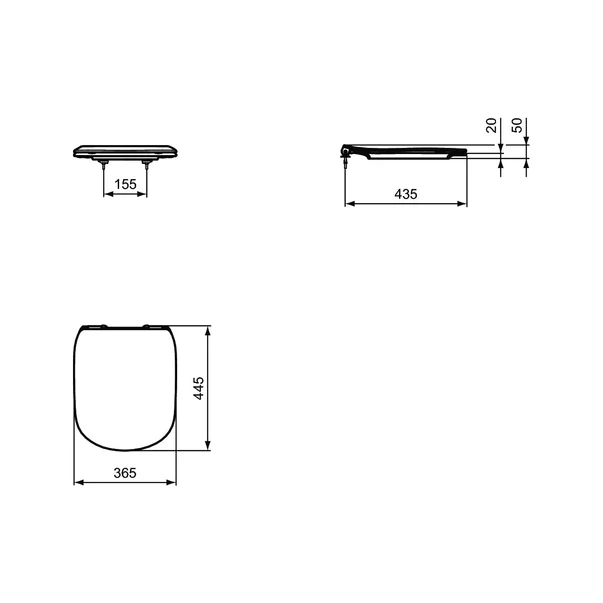 Set vas wc cu capac softclose si bideu suspendat Ideal Standard Tesi Aquablade negru mat Silk Black picture - 8