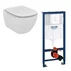 Set vas wc Ideal Standard Tesi AquaBlade cu capac soft close si rezervor Grohe cu clapeta alba Skate Air picture - 1
