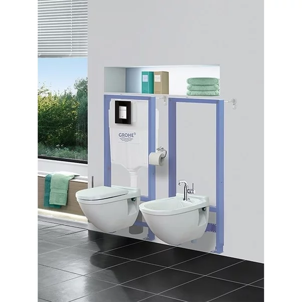 Set vas wc Ideal Standard Tesi AquaBlade cu capac soft close si rezervor Grohe cu clapeta Skate Air picture - 8