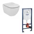 Set vas wc Ideal Standard Tesi AquaBlade cu capac soft close si rezervor Grohe cu clapeta Skate Cosmopolitan S picture - 1