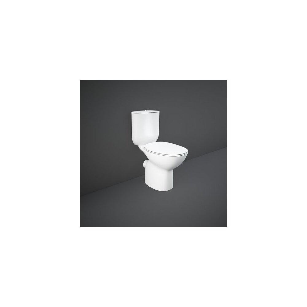 Set vas wc pe pardoseala cu rezervor si capac softclose Rimless Rak Ceramics Morning baie imagine 2022