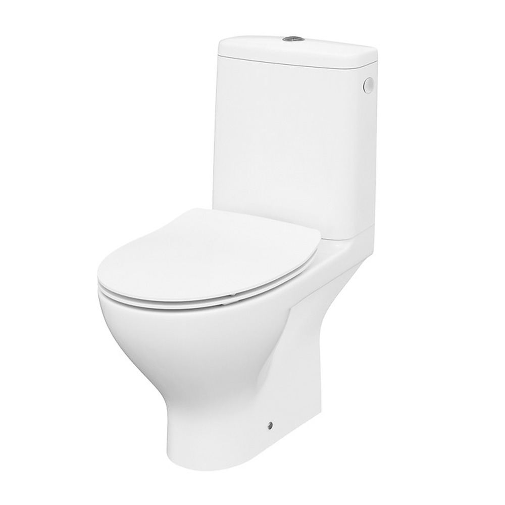 Set vas WC pe pardoseala Cersanit Moduo 651 rezervor 3/5 l si capac slim softclose alb 3.5