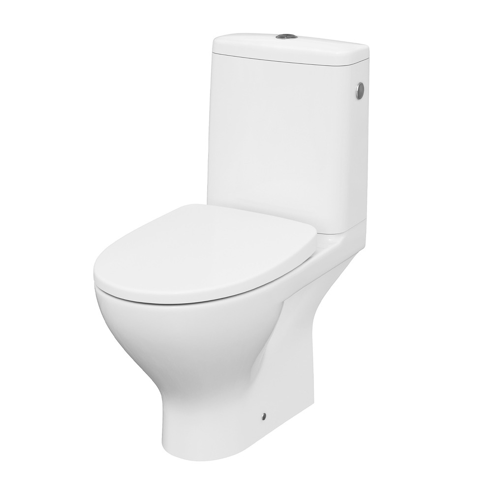 Set vas WC pe pardoseala Cersanit Moduo 666 rezervor 3/5 l si capac softclose alb 3/5