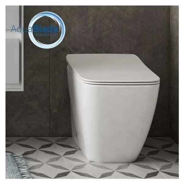Set vas wc pe pardoseala cu capac slim soft close Ideal Standard Strada II AquaBlade BackToWall picture - 3