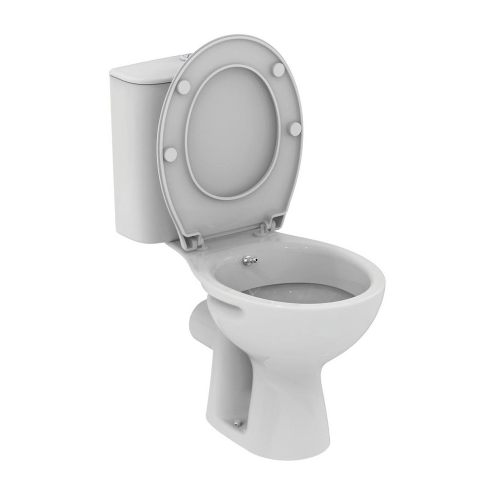 Set vas WC pe pardoseala cu functie bideu Ideal Standard Vidima rezervor 3/6 l si capac alb 3/6