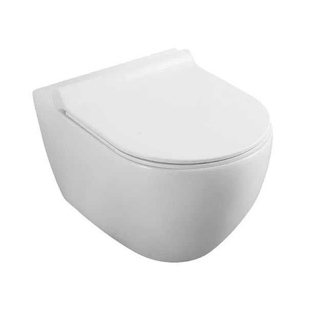 Set vas WC suspendat Fluminia Minerva rimless cu capac softclose alb picture - 1