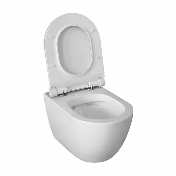 Set vas WC suspendat Fluminia Minerva rimless cu capac softclose alb picture - 2