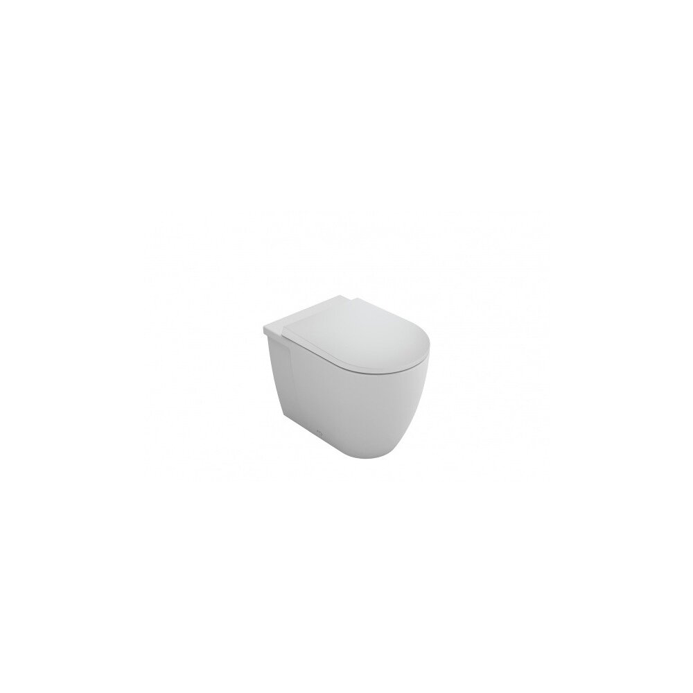 Set vas WC pe pardoseala Gala Coral BTW cu capac softclose alb alb