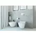 Set vas WC suspendat Deante Anemon Zero alb cu cadru de toaleta, rezervor ascuns si cu buton de actiune crom picture - 6