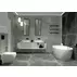 Set vas WC suspendat Deante Peonia Zero alb cu cadru de toaleta, rezervor ascuns si buton de actiune negru picture - 5