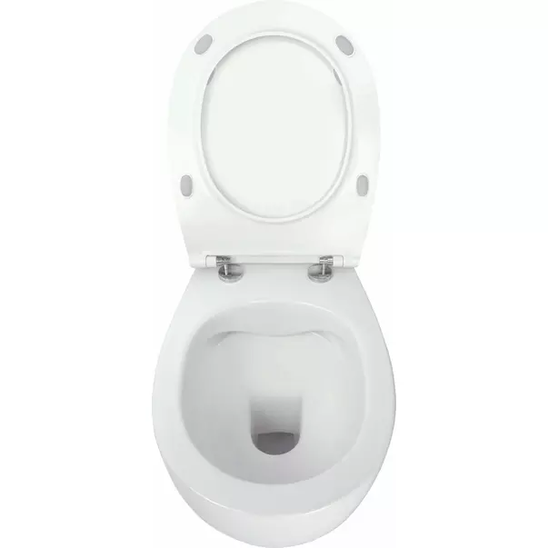 Set vas WC suspendat Deante Silia cu capac softclose alb picture - 3