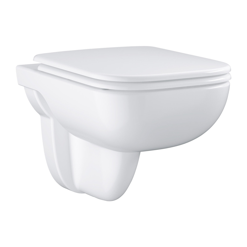 Set vas WC suspendat Grohe Start Edge rimless alb cu capac softclose