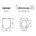 Set vas WC suspendat Ideal Standard I.life B alb cu bideu si capac slim softclose picture - 3