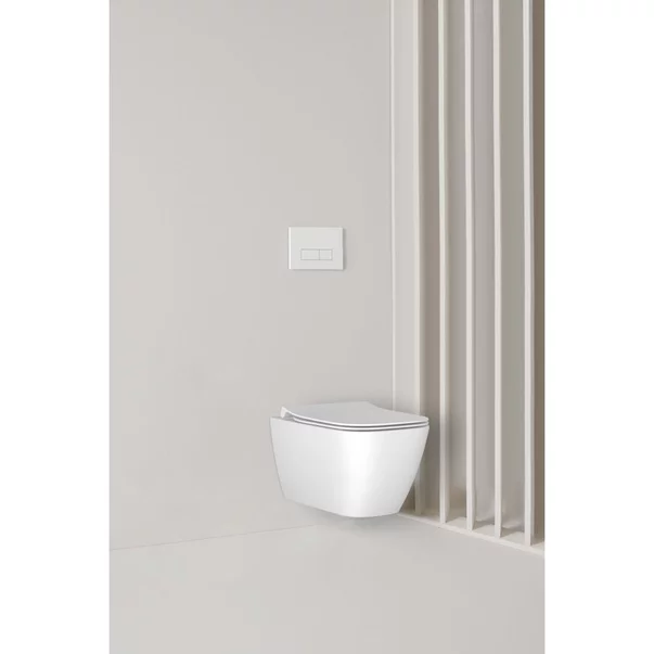 Set vas WC suspendat Ideal Standard I.life B alb cu bideu si capac slim softclose picture - 17