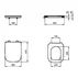 Set vas wc suspendat Ideal Standard I.life B alb cu capac si rezervor cu cadru incastrat si clapeta picture - 5