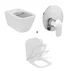Set vas WC suspendat Ideal Standard I.life B cu functie bideu alb plus capac slim softclose si baterie picture - 1