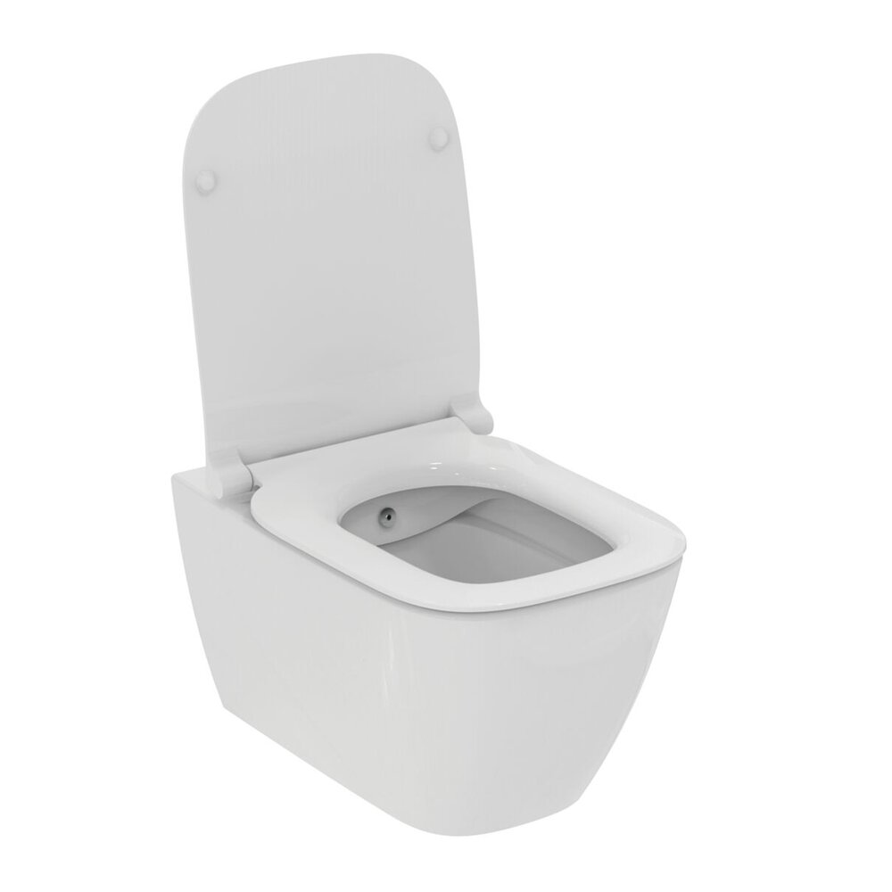 Set vas WC suspendat Ideal Standard I.life B cu functie bideu si capac slim softclose alb Alb