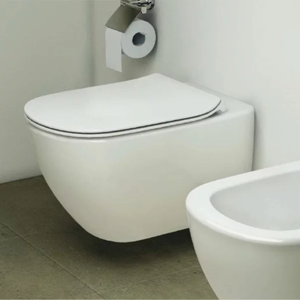 Set vas wc suspendat Ideal Standard Tesi AquaBlade cu capac clapeta si rezervor Geberit Duofix Delta Plus picture - 2