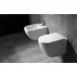 Set vas wc suspendat Rea Carlo Mini Basic rimless alb cu capac softclose picture - 4