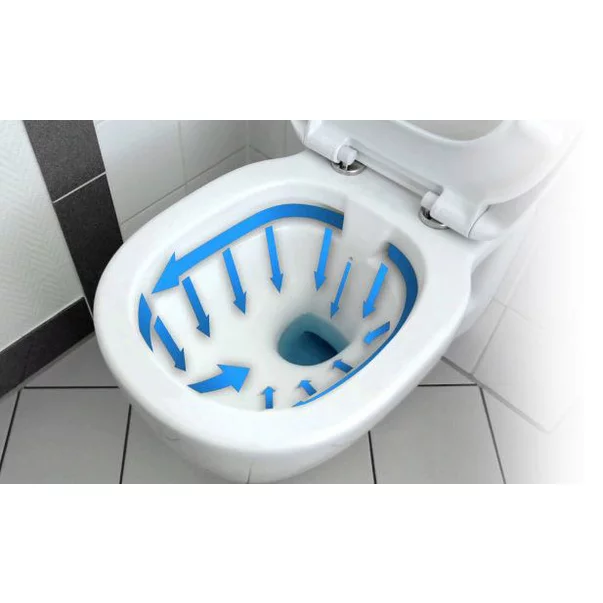 Set vas WC suspendat Rea Carlo rimless auriu - alb cu capac softclose picture - 6