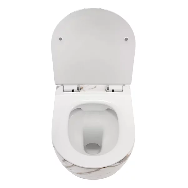 Set vas wc suspendat Rea Carlos Lava rimless cu capac softclose picture - 5