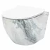 Set vas wc suspendat Rea Carlos rimless granit cu capac softclose alb picture - 1