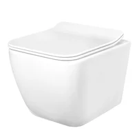Set vas WC suspendat Rea Martin rimless cu capac softclose alb
