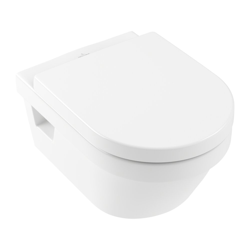 Set vas WC suspendat Villeroy&Boch Architectura rimless alb cu capac softclose alb