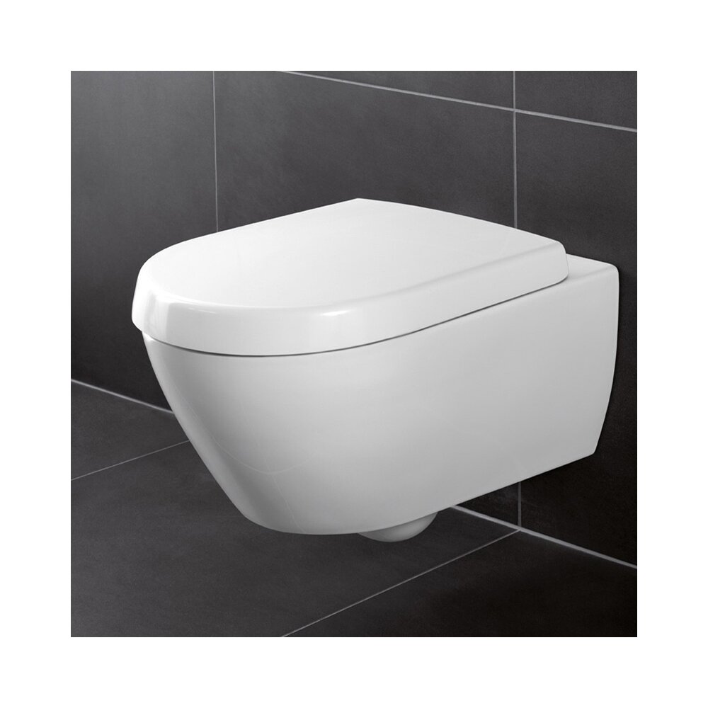 Set vas wc suspendat Villeroy&Boch Avento Direct Flush cu capac soft close neakaisa.ro