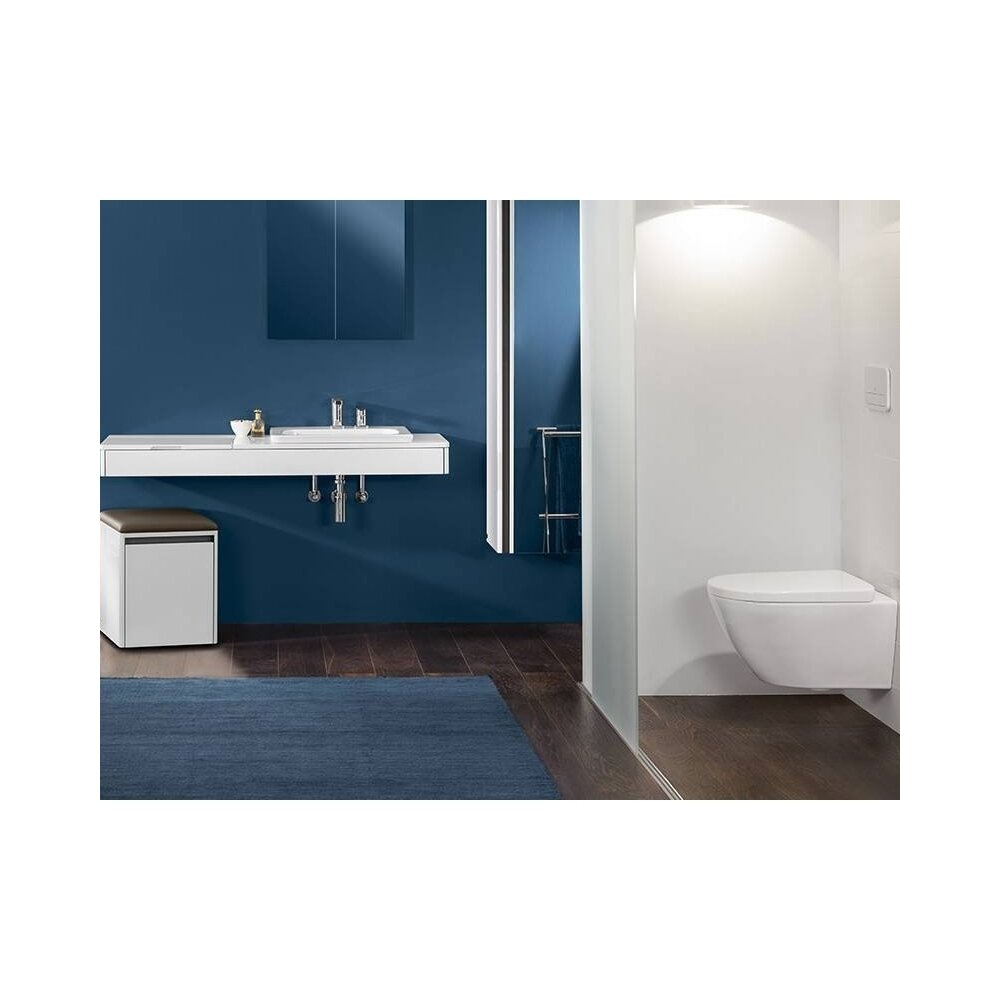 Set Vas wc suspendat XXL Villeroy&Boch Vivia Direct Flush cu capac soft close