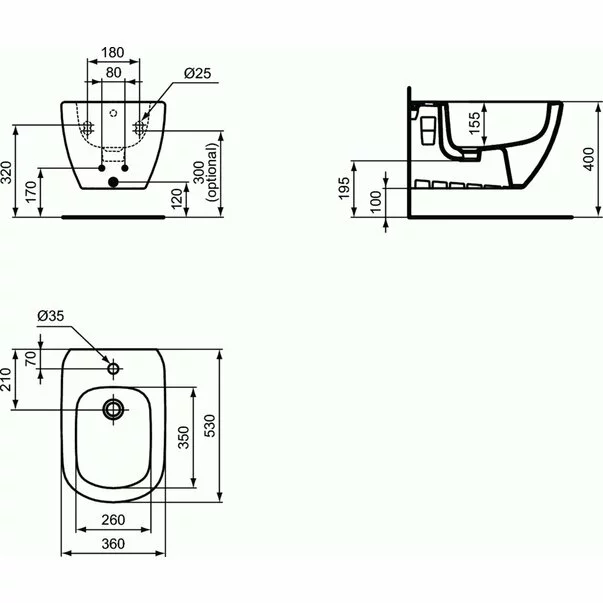 Set vas wc cu capac softclose si bideu suspendat Ideal Standard Tesi AquaBlade picture - 10