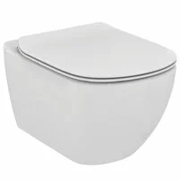 Set vas wc suspendat Ideal Standard Tesi Aquablade cu capac slim softclose