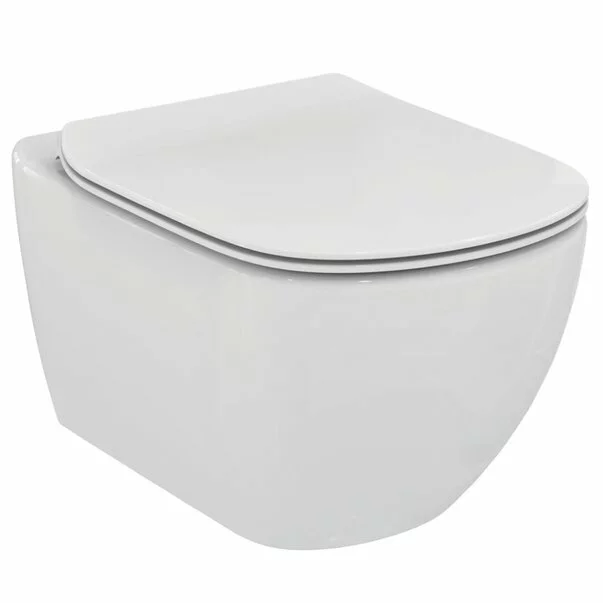 Set vas wc suspendat Ideal Standard Tesi Aquablade cu capac slim softclose picture - 7