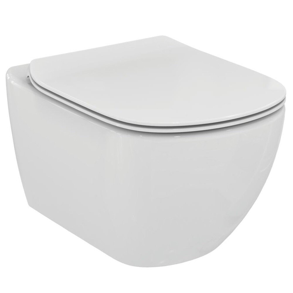 Set vas wc suspendat Ideal Standard Tesi Aquablade cu capac slim softclose Ideal Standard