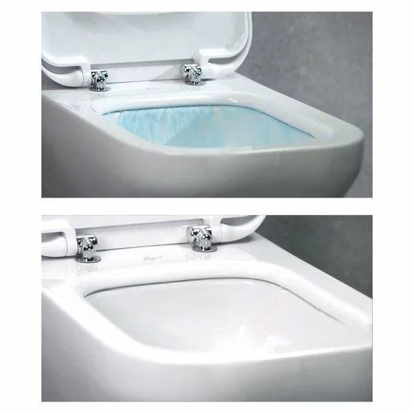 Set vas wc suspendat Ideal Standard Tesi Aquablade cu capac slim softclose picture - 6