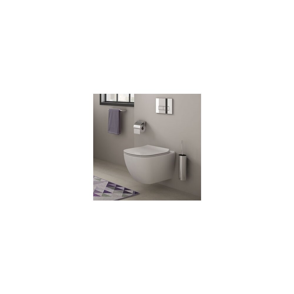 Set vas wc suspendat Ideal Standard Tesi Aquablade cu capac slim softclose Ideal Standard imagine 2022