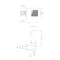 Sistem bideu pentru montaj ascuns Omnires Contour auriu periat picture - 2