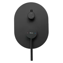 Sistem de dus incastrat Rea Oval negru mat picture - 4