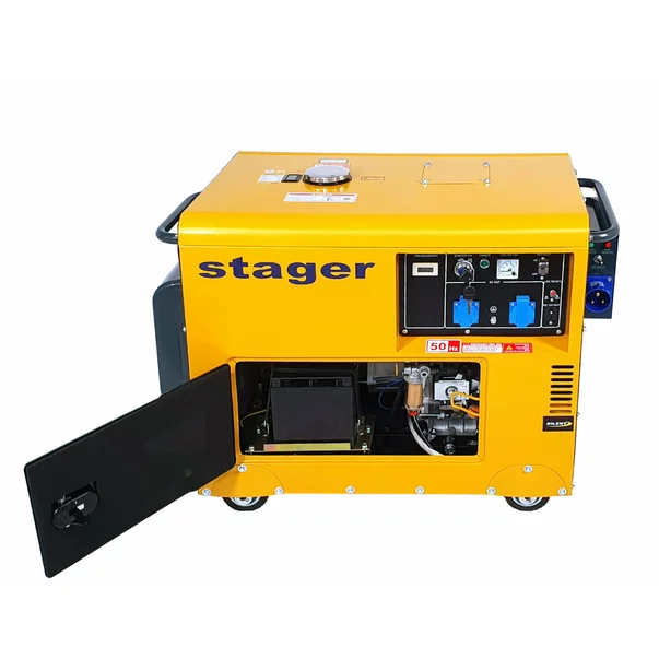 Generator insonorizat Stager DG 5500S+ATS diesel monofazat 4.2kW, 3000rpm, cu automatizare picture - 2