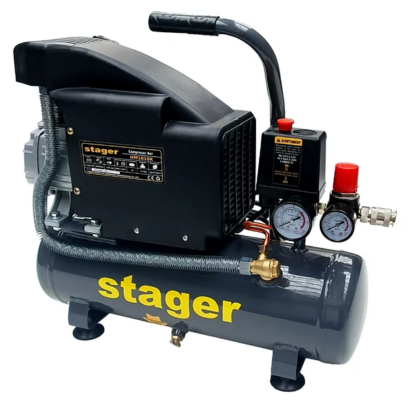 Compresor aer 6L Stager HM1010K 8bar, 126L/min, monofazat, angrenare directa picture - 2