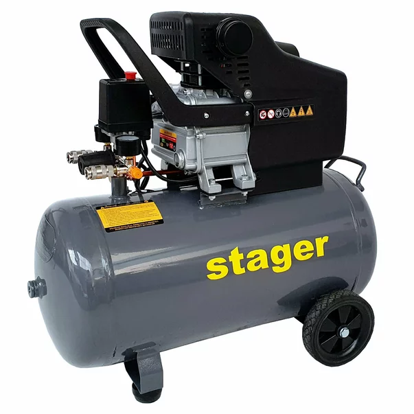 Compresor aer 50L Stager HM2050B 8bar, 200L/min, monofazat, angrenare directa picture - 2