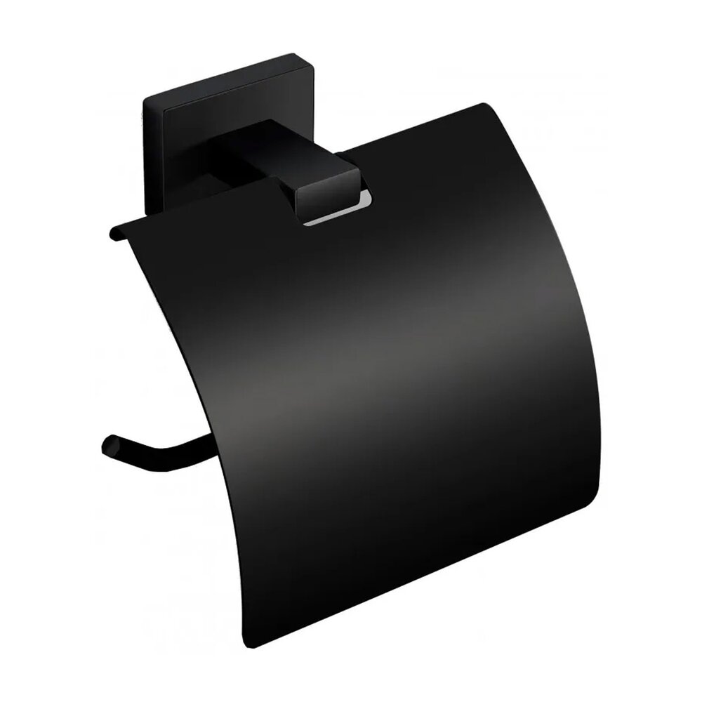 Suport hartie igienica Rea Oste 05 negru mat cu protectie Accesorii