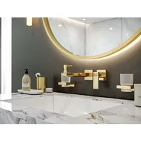 Suport periute de dinti Hansgrohe AddStoris auriu lucios picture - 5