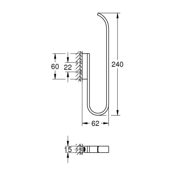Suport rezerva hartie igienica Grohe Selection auriu periat Cool Sunrise 2 role picture - 3