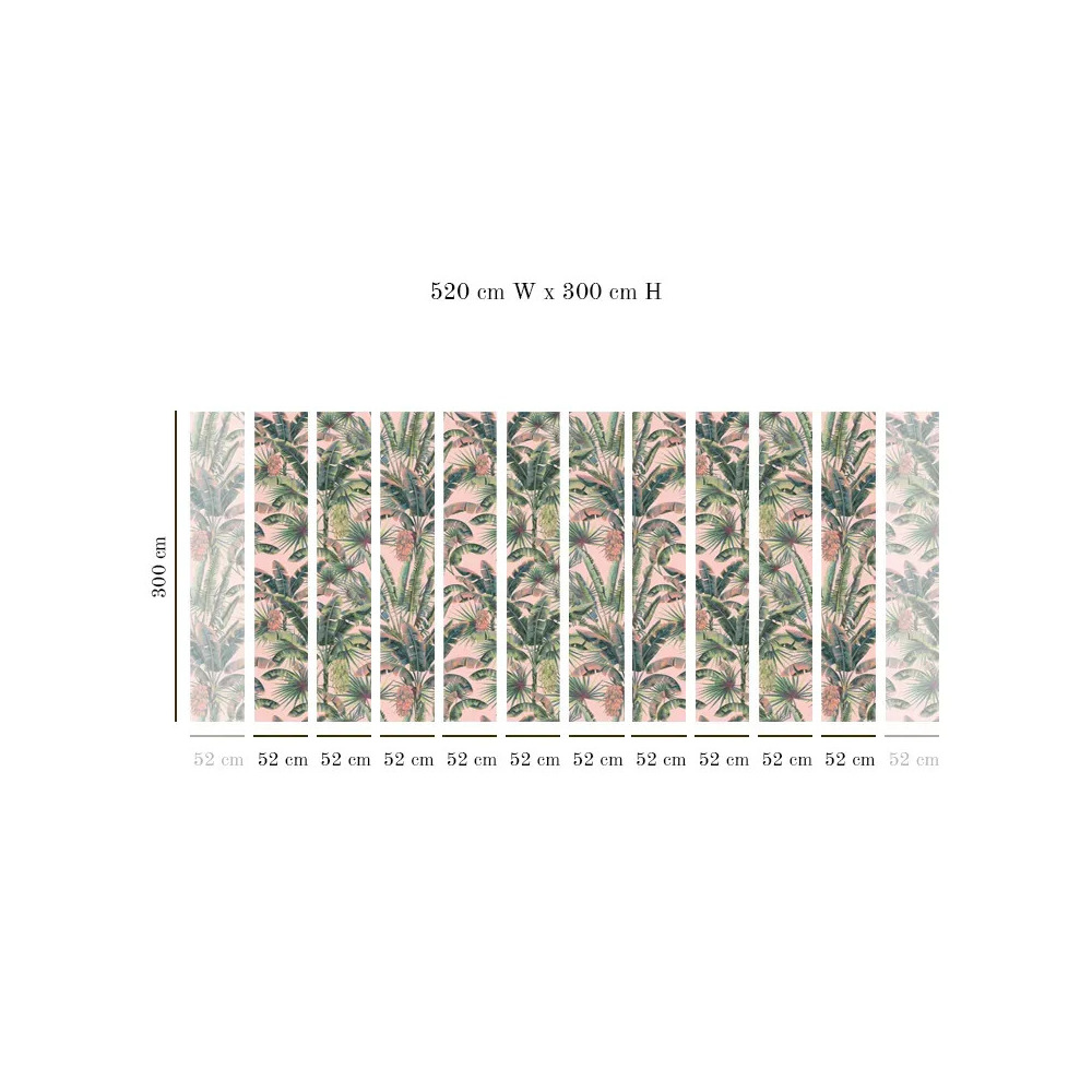 Tapet VLAdiLA Blush Groove in coral 520 x 300 cm 300