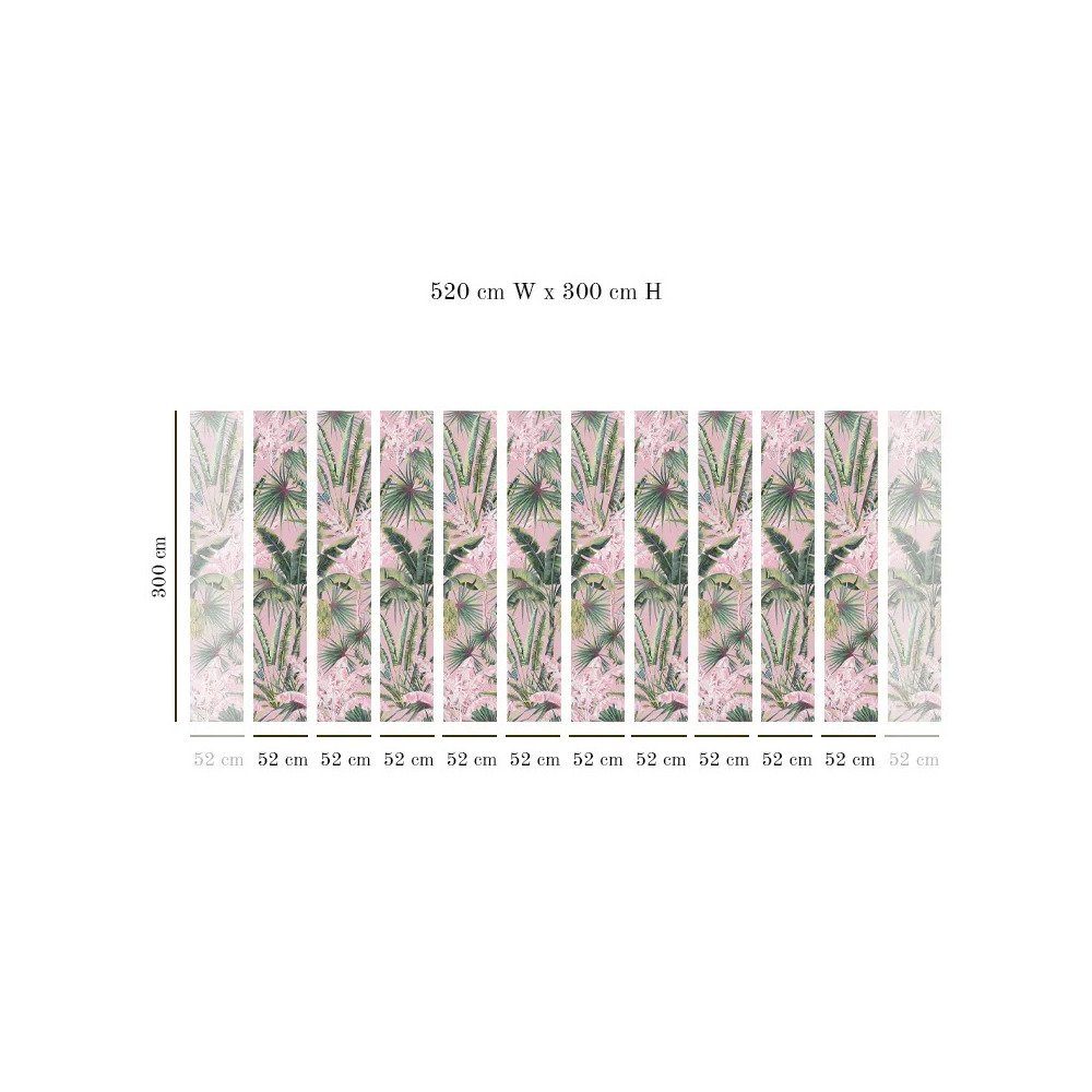 Tapet VLAdiLA Blush Groove in Pink Jungle 520 x 300 cm neakaisa