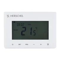 Termostat wireless Herschel XLS T-BT alb alimentare cu baterii