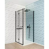 Usa de dus pliabila Deante Kerria Plus 80 cm sticla 6 mm negru mat picture - 3